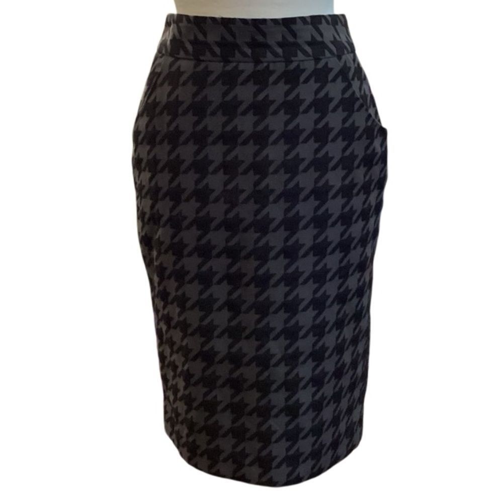 Worthington Houndstooth Pencil Skirt Size 4 - Picture 10 of 12